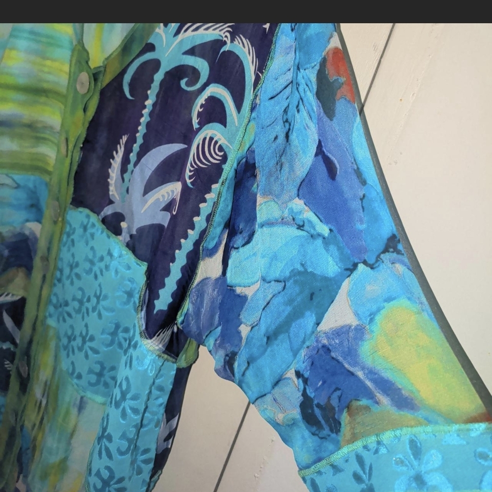 Colorful Button-Down Kaftan - image 4